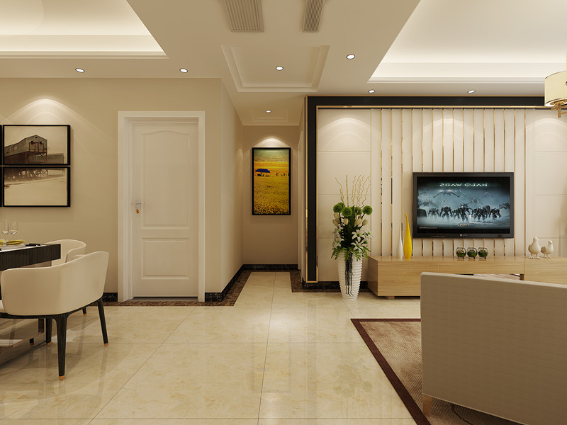 十堰裝修 天麟現代簡約風格室內裝修效果圖解析